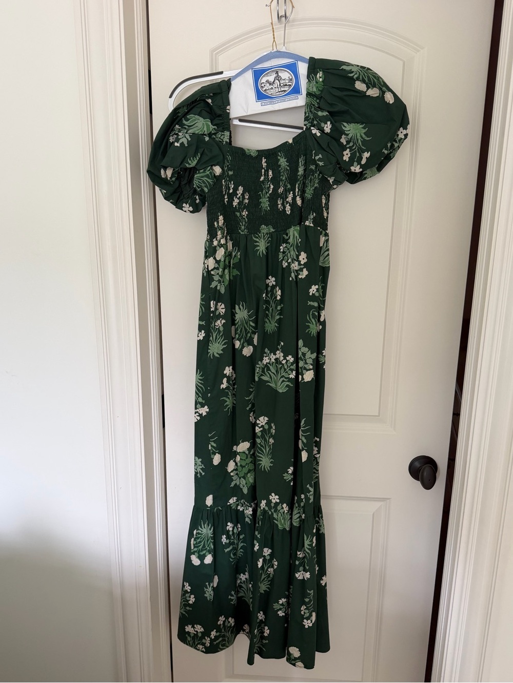 Tuckernuck Green Floral Maxi Dress size Large - Picture 4 of 4